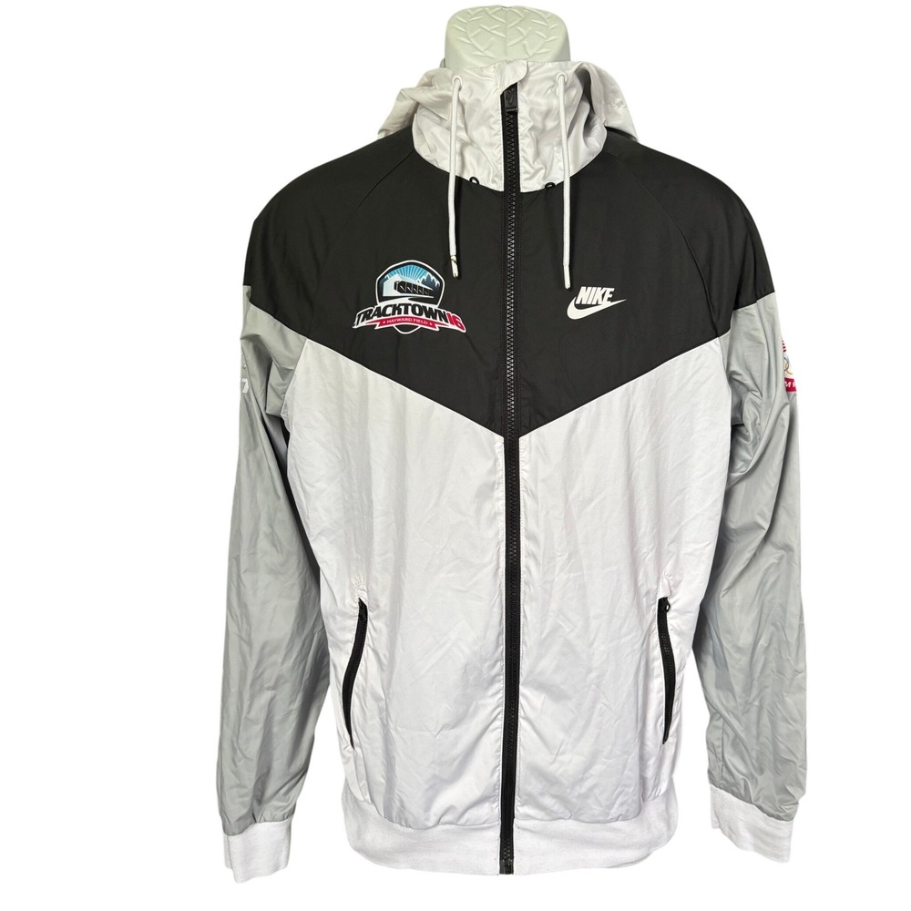 Nike USA Olympic Team Tracktown 2016 Windrunner Jacket Men's Size S‎ Gray Black